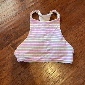 Aeire High-neck Ribbed Bikini Top